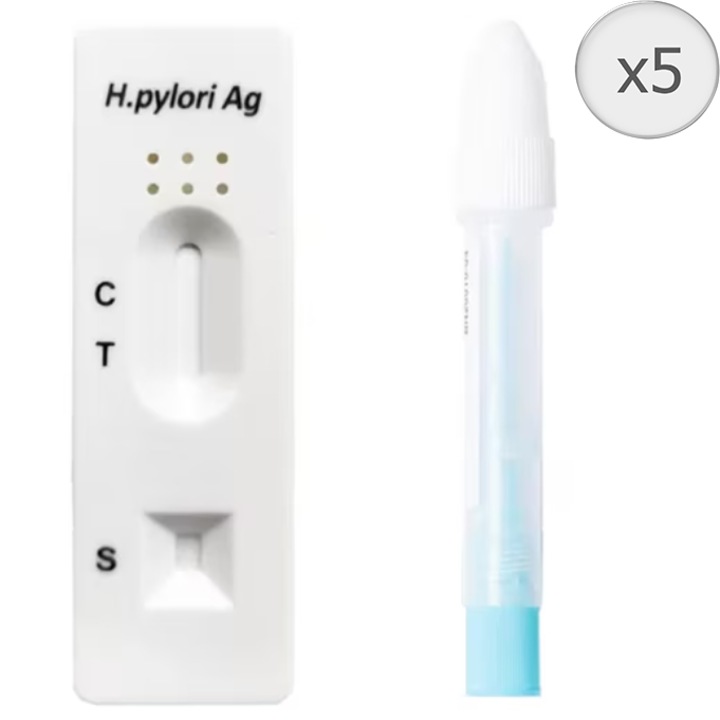 Test rapid - Helicobacter Pylori (mat.fecale) Uz Profesional, Juschek, DDS Diagnostic, 5 teste/kit