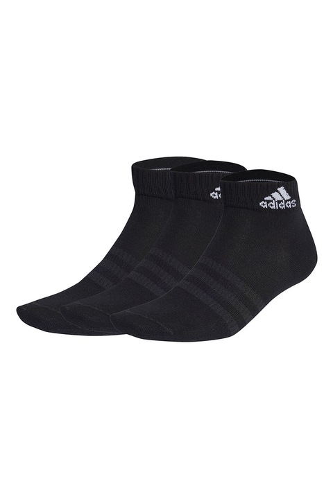 adidas Performance, Set de sosete scurte unisex - 3 perechi, Negru