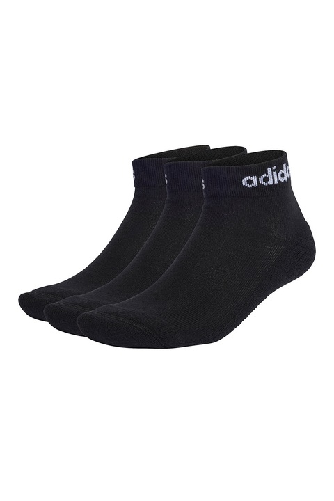 adidas Performance, Set de sosete scurte unisex - 3 perechi, Negru