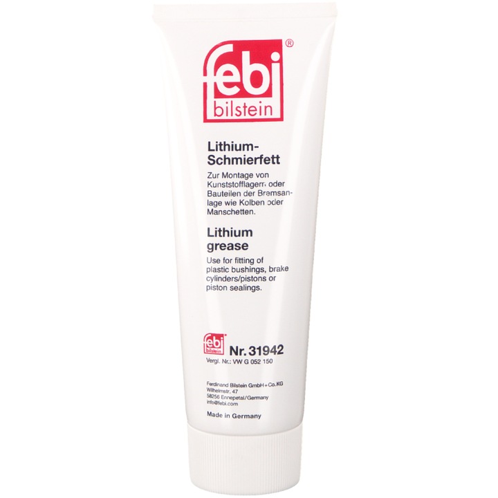 Vaselina FEBI BILSTEIN 31942, tub 180 g, pasta de montaj hidraulica pentru frana si ambreiaj