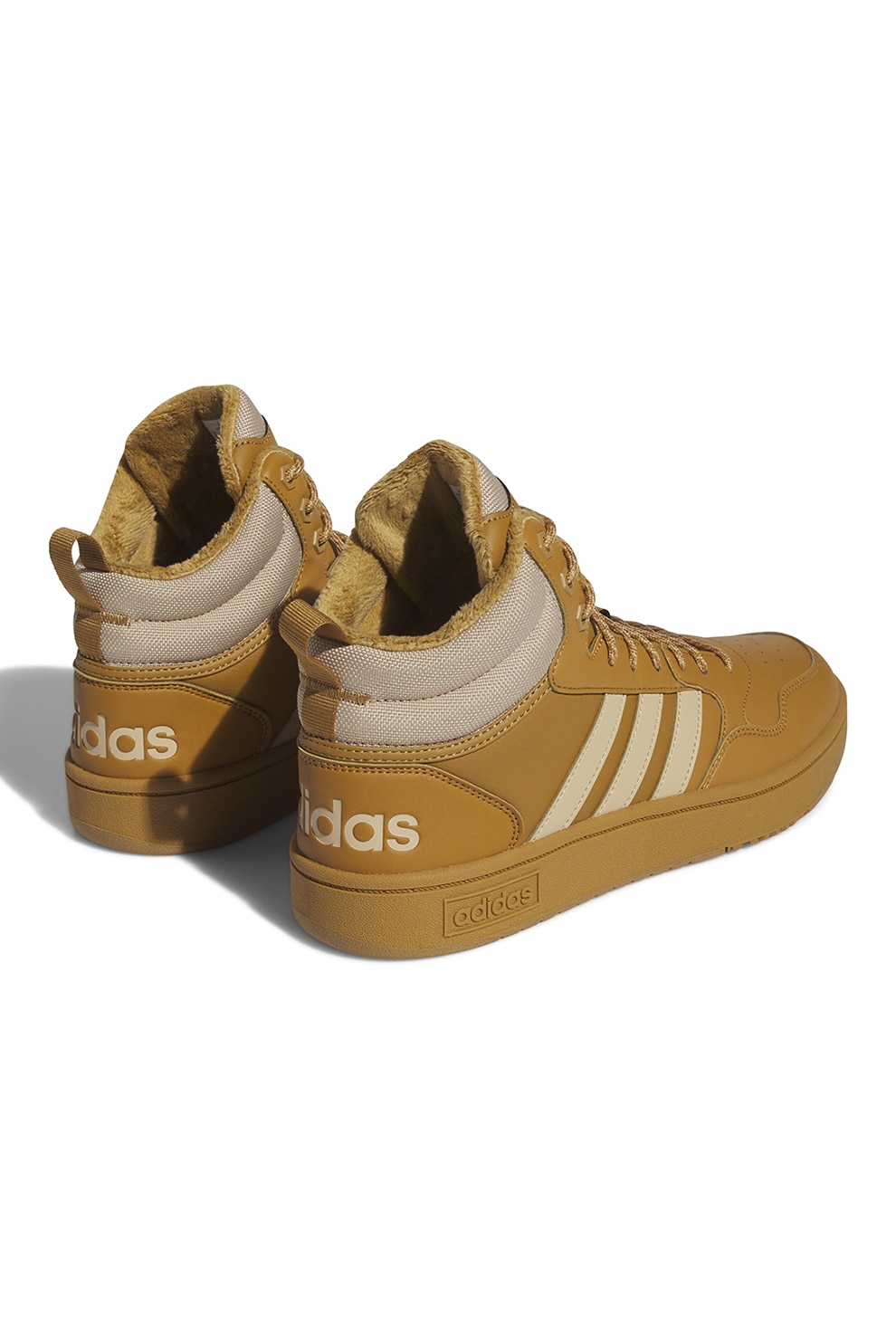 adidas Sportswear, Pantofi sport mid-high Hoops Galben mustar