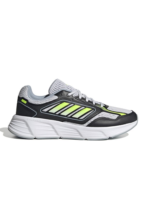 adidas Performance, Pantofi pentru alergare Galaxy Star, Verde lime/Negru/Gri