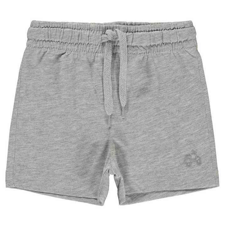 Pantaloni scurti GREYMARL pentru copii/baietei, ERAKIDS, talie elastica cu snur de ajustare, 100% bumbac premium, Gri