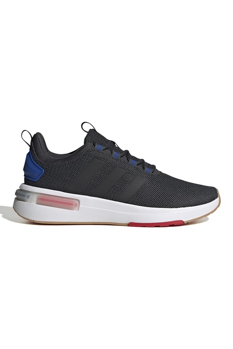 adidas Sportswear, Pantofi sport din plasa cu logo Racer TR23, Negru stins/Albastru