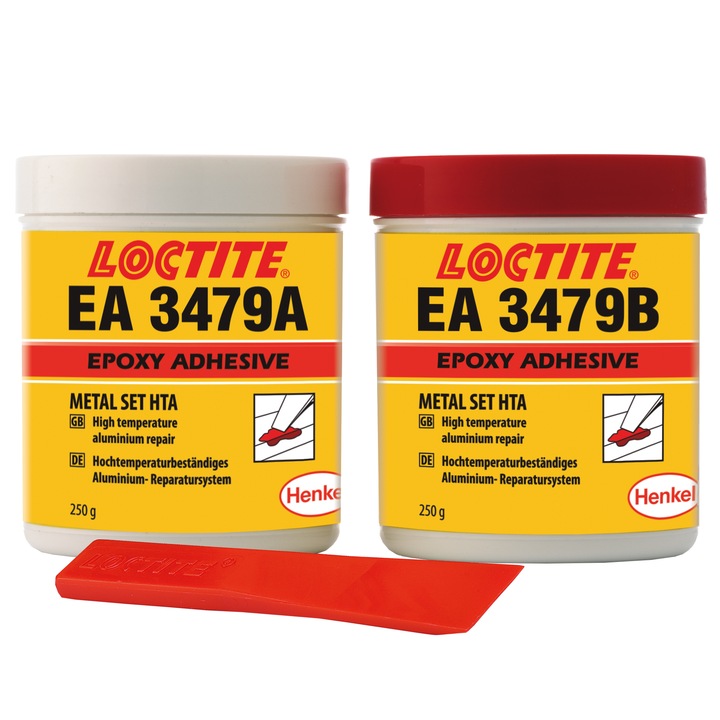 Adeziv epoxidic bicomponent cu aluminiu pt temperaturi ridicate, LOCTITE EA 3479,2x250g