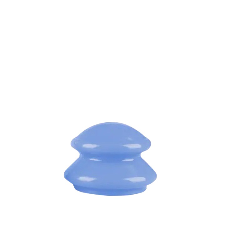 Ventuza cu Maner din Silicon VENTUZ™ pentru Masaj Corporal si Facial Dimensiunea "S" Culoarea Albastru Deschis