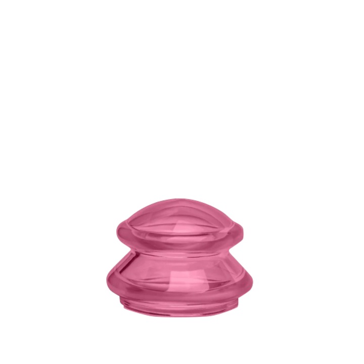 Ventuza cu Maner din Silicon VENTUZ™ pentru Masaj Corporal si Facial Dimensiunea "S" Culoarea Roz Transparent