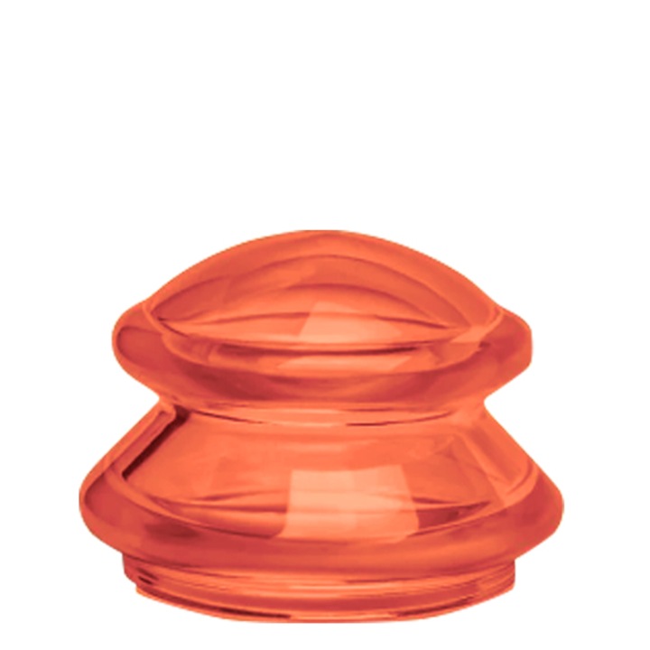 Ventuza cu Maner din Silicon VENTUZ™ pentru Masaj Anticelulitic Dimensiunea "L" Culoarea Portocaliu Transparent