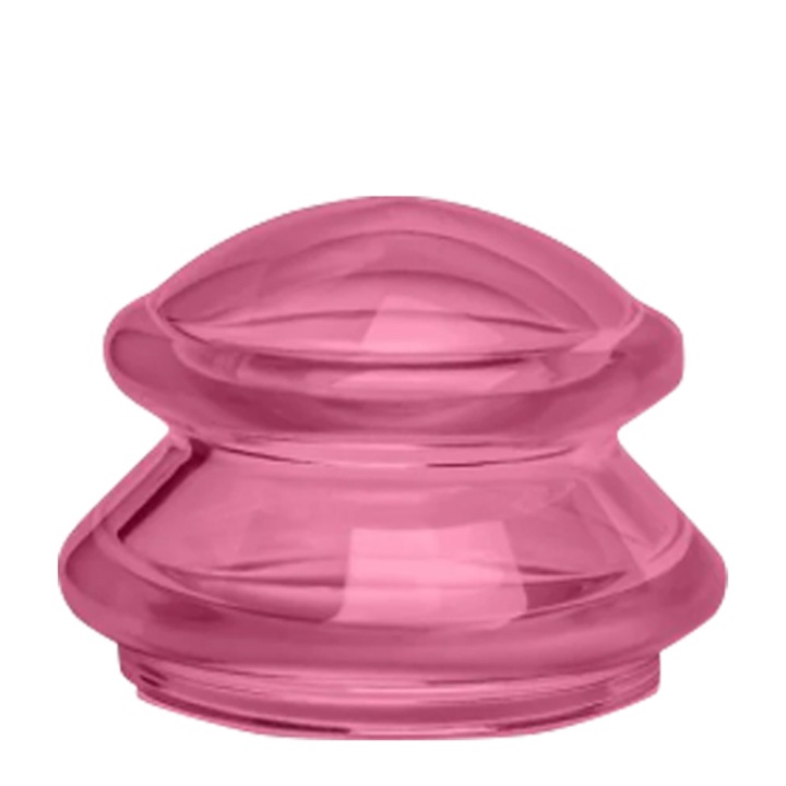 Ventuza cu Maner din Silicon VENTUZ™ pentru Masaj Anticelulitic Profesionist Dimensiunea "XL" Culoarea Roz Transparent