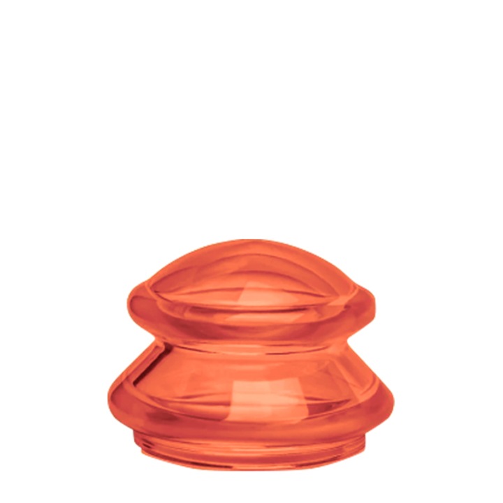 Ventuza cu Maner din Silicon VENTUZ™ pentru Masaj Corporal Dimensiunea "M" Culoarea Portocaliu Transparent