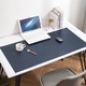 Mousepad, SIHOiSi, Piele PU cu doua fete, 80×40 cm, Albastru regal si galben