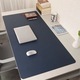 Mousepad, SIHOiSi, Piele PU cu doua fete, 80×40 cm, Albastru regal si galben