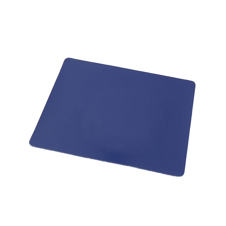 Mousepad, SIHOiSi, Material cu doua fete, dimensiuni mici, Anti-alunecare si impermeabil, Potrivit pentru birou si joc, 25×21cm, Albastru Regal