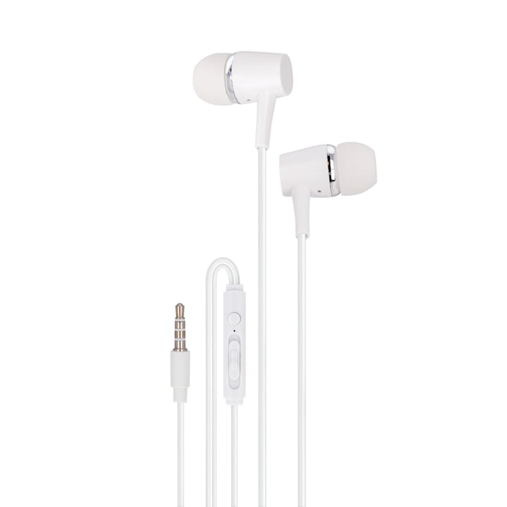 Casti audio In Ear, T'nB, Pocket, Jack 3.5 mm, Alb