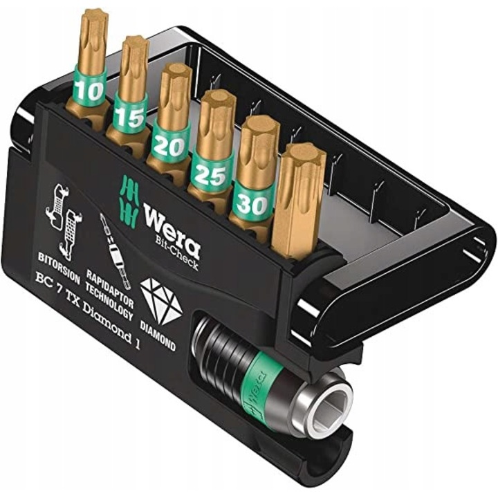 WERA BIT-CHECK 7 BUC. 25MM