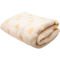 Patura acril cu buline pentru copii Casa Anversa, 140x100 cm, Crem, 9234CR