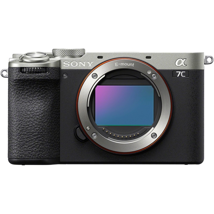 Aparat foto mirrorless Sony Alpha A7C II, 33MP, Full-Frame, Hibrid, 4K, Body, Argintiu