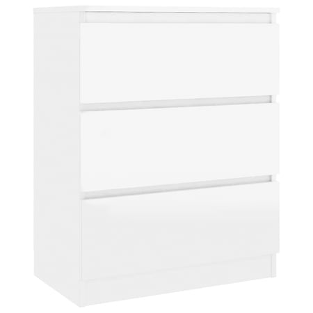 Comoda cu 3 sertare, alb, 60*77*40 cm, Timeless Tools, design modern si practic
