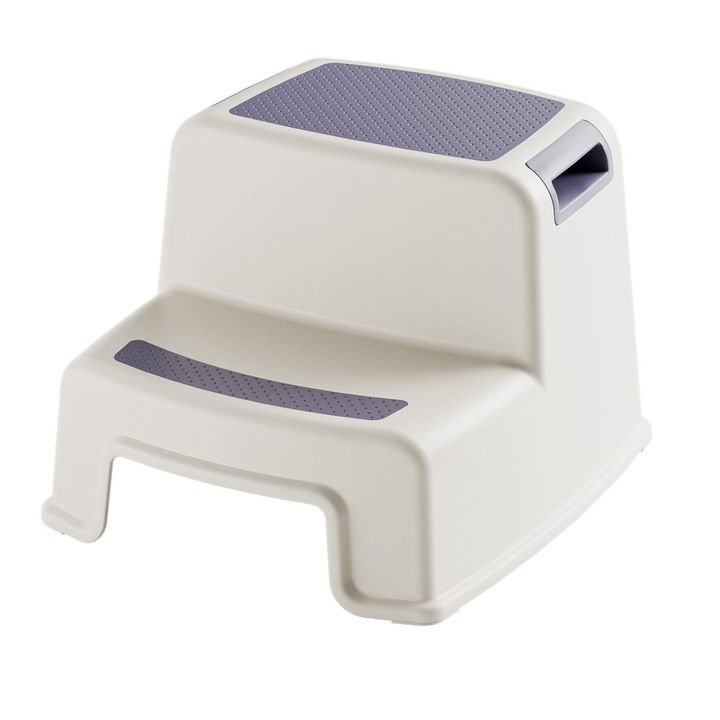 Детска седалка с две многофункционални стъпала за тоалетна, баня и кухня, DARO®, Лилаво