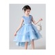 Rochie de fetite, Wocaniub, Poliester, Albastru, 150cm/9-10 ani