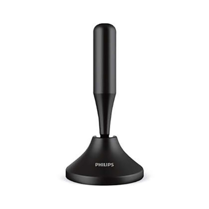 Philips SDV5300/12 Digitális TV-antenna, Mágneses talp, UHF/VHF/FM/HDTV, Fekete