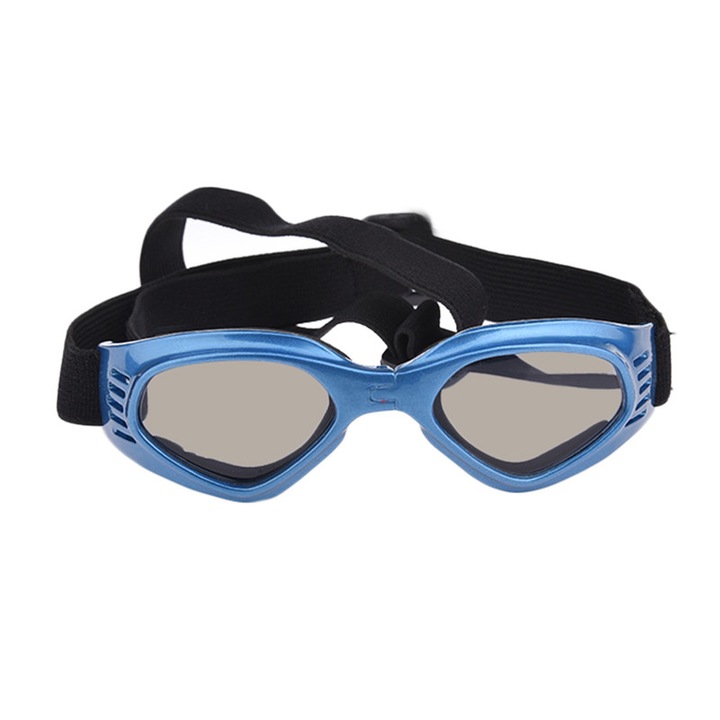 Szemüveg kutyáknak/macskáknak, műanyag/hab, kék