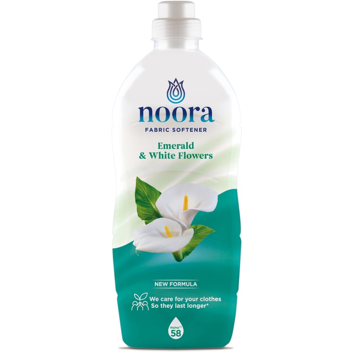 Noora Emerald & White Flowers öblítőszer, 928 ml, 58 mosás