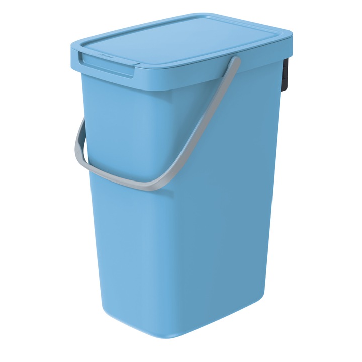Keden Systema Q szemetes, 26x19,7x37,5 cm, 12 L, világoskék
