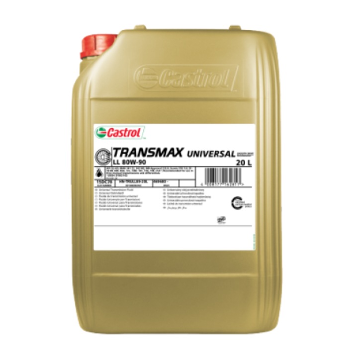 CASTROL Transmax UNIVERSAL LL 80W90 sebességváltó olaj, térfogata 20 liter