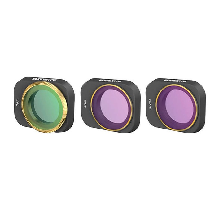 Sunnylife CPL + ND8 + ND16 филтър комплект от 3 за DJI Mini 3 Pro (MM3-FI415)
