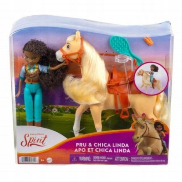 Комплект кукли Mustang: Spirit of Freedom, Mattel, 20 см, пластмаса, многоцветен