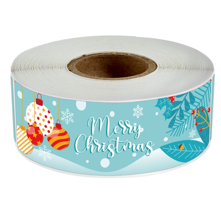 Etichete autoadezive, Pentru Craciun, 120 Bucati, Multicolor