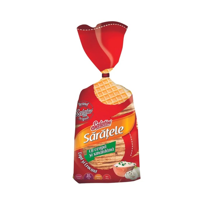 Saratele cu ceapa si smantana Salatini, 110 g