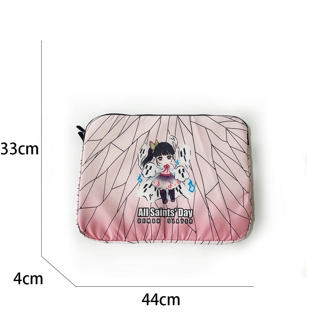 Husa pentru laptop, Nylon, 44x33x4 cm, Roz