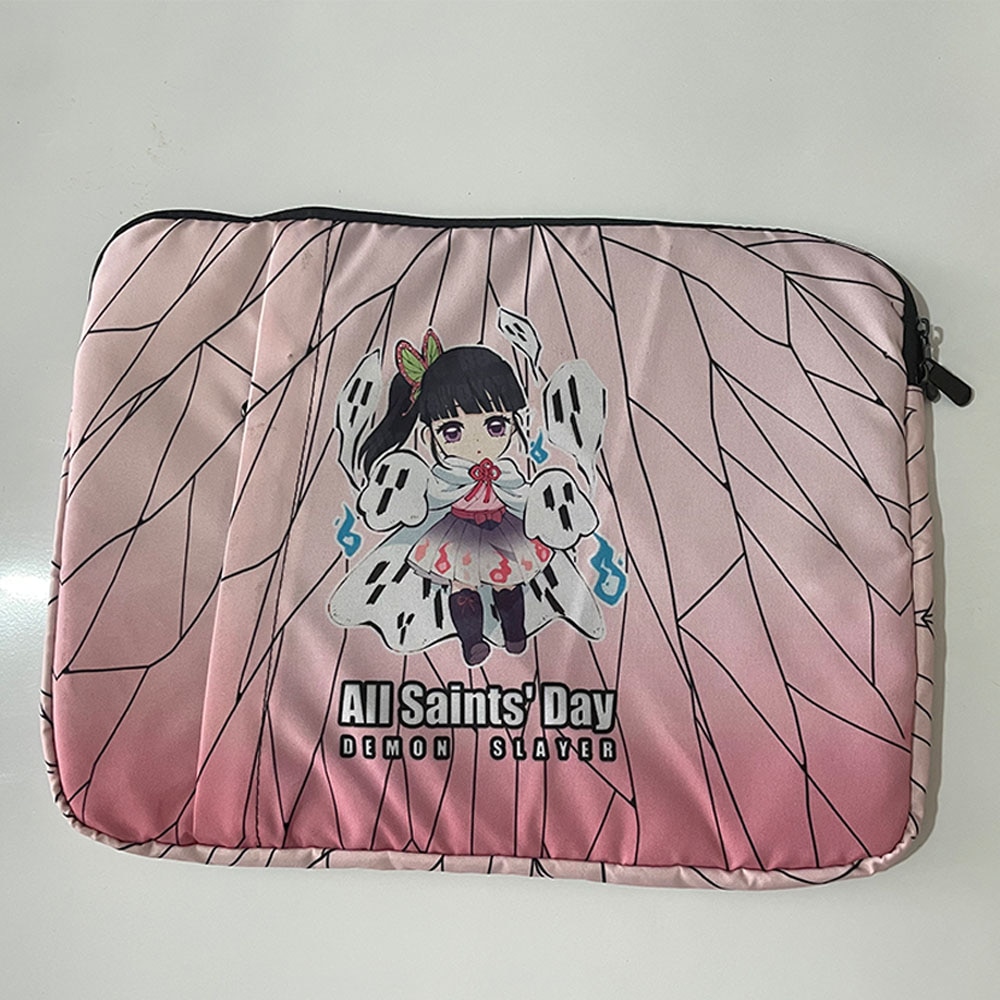 Husa pentru laptop, Nylon, 44x33x4 cm, Roz