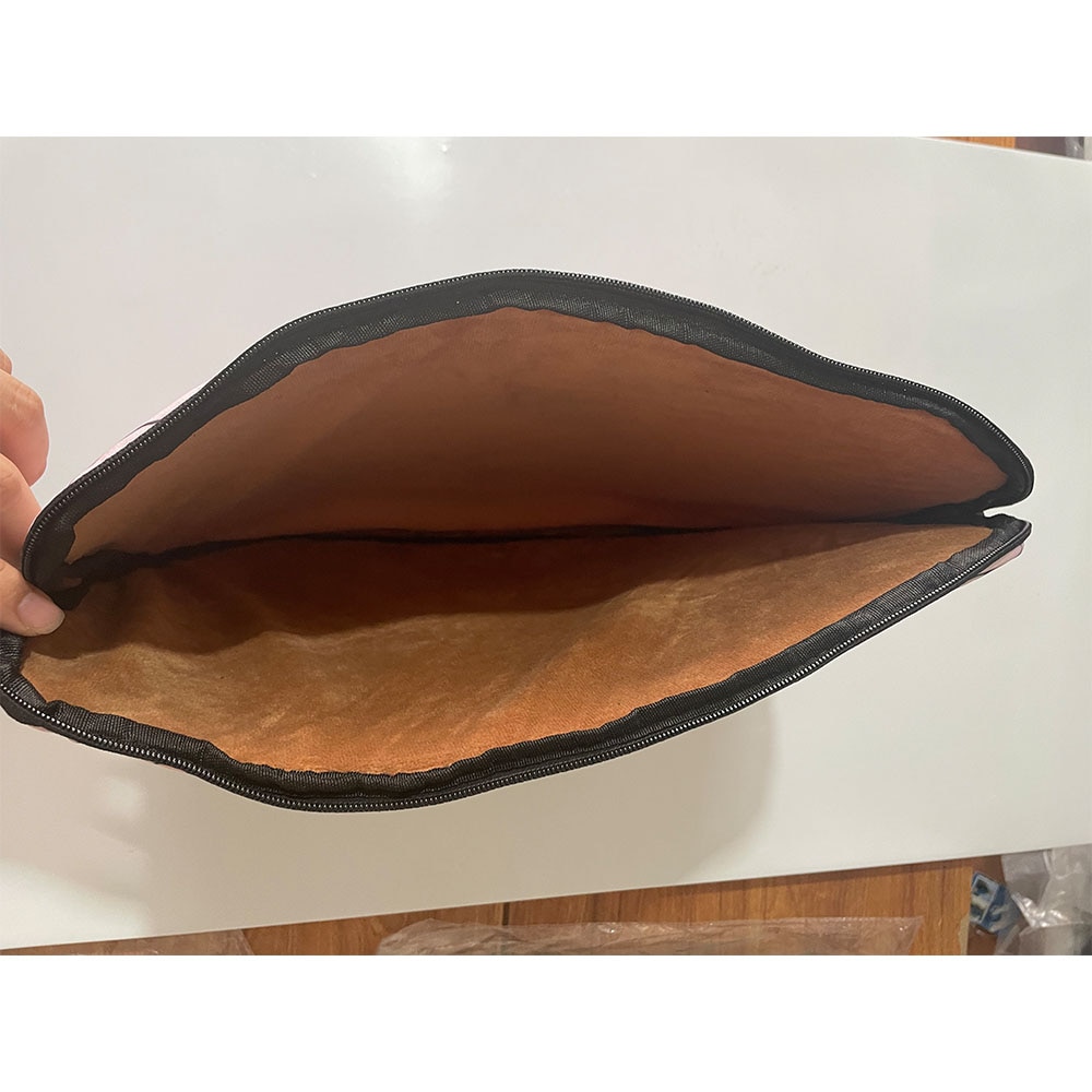 Husa pentru laptop, Nylon, 44x33x4 cm, Roz