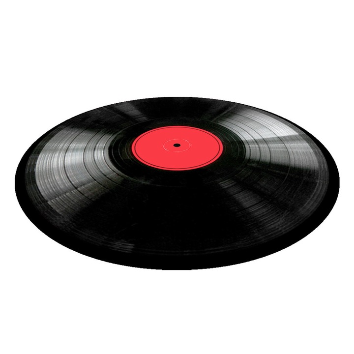 Bertoni Vinyl székpárna, 35 cm, fekete-piros
