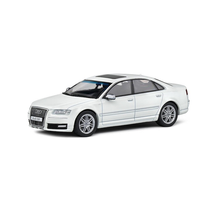 Macheta auto AUDI S8 (D3) fehér 2010, 1:43 Solido