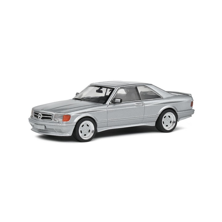 Mercedes-Benz 560 SEC Wide Body Silver 1990, 1:43 Solido autómodell