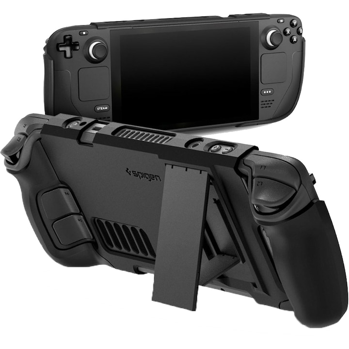 Vékony tok a Steam Deck konzolhoz, Spigen, fekete