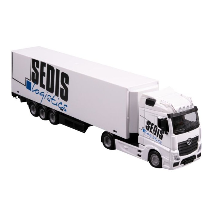Модел Mercedes Actros Sedis Logistics Truck с мотокар - 1/43 Bburago