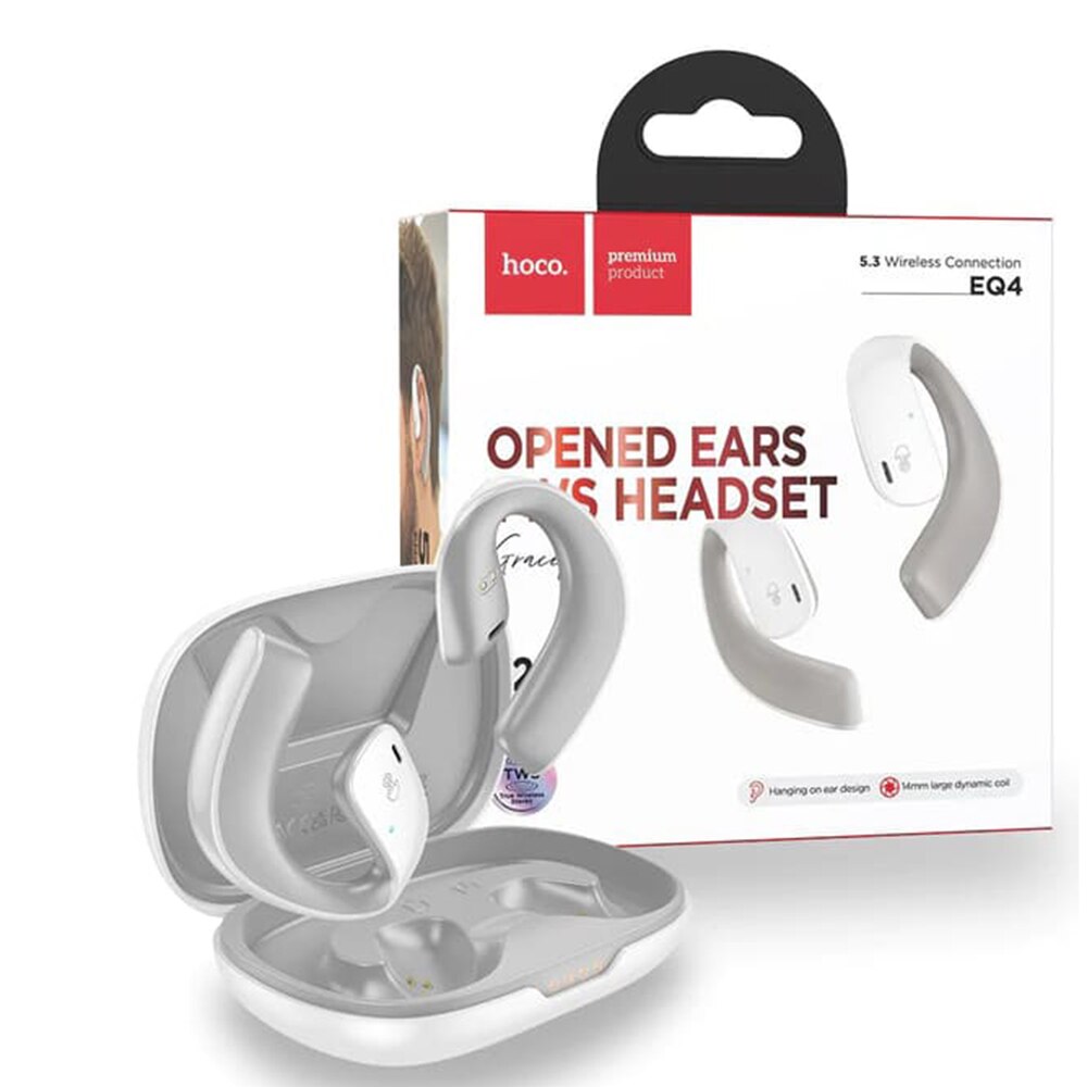 Hoco EQ4 Bluetooth TWS fejhallgató, Hi-Fi, Fehér - eMAG.hu