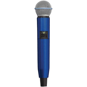 Carcasa de schimb pentru microfoane Shure GLX-D SM58/B58, albastra, accesoriu original Carcasa de schimb pentru microfoane Shure GLX-D SM58/B58, albastra, accesoriu original