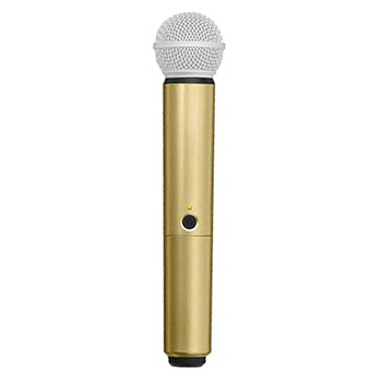 Carcasa de schimb pentru microfoane Shure BLX SM58/B58, aurie (gold), accesoriu original Carcasa de schimb pentru microfoane Shure BLX SM58/B58, aurie (gold), accesoriu original