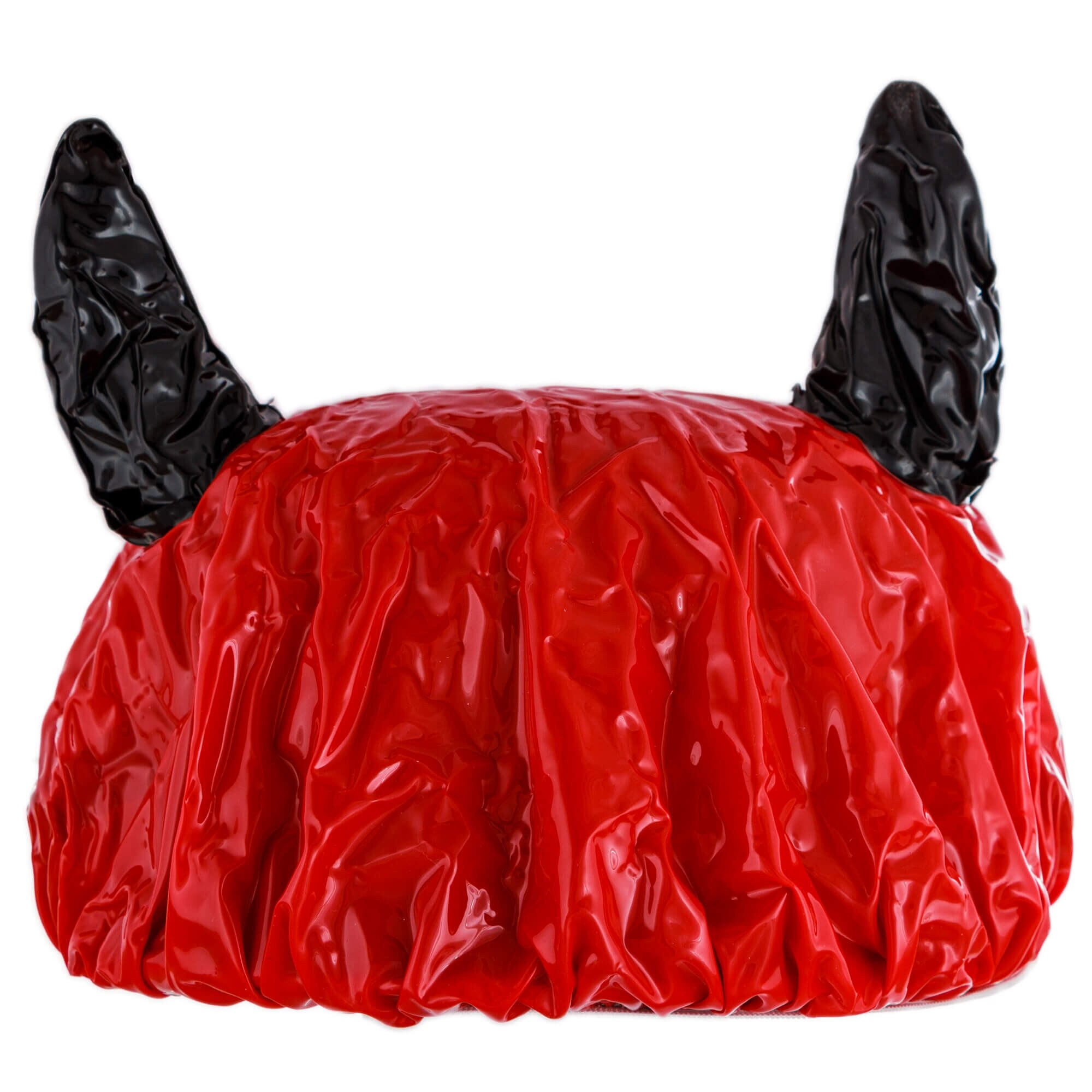 Casca de baie pentru copii Out of the Blue, imprimeu si cornite de dracusor, material impermeabil, banda elastica