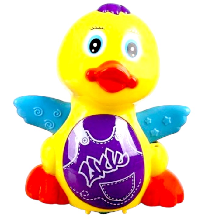 Ratusca dansatoare, muzicala, kidsNplay, dimensiuni 17x7x12 cm, multicolora