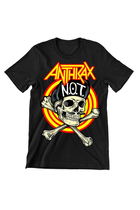 Női póló, Prestige-Butique, Rock zene, Anthrax Art2, fekete, XL
