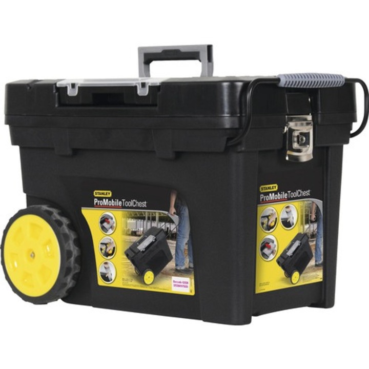 Cutie Plastic Pentru Scule Stanley Promobile 41,9x61,3x37,5 Cm, Cu Roti, Cod 1-97-503