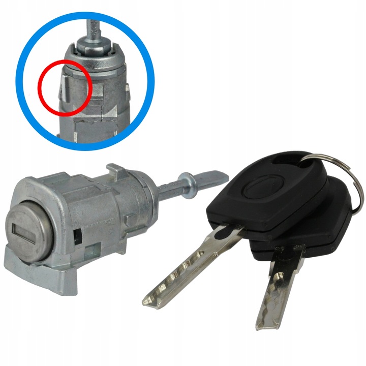 Комплект патрон и 2 ключа Volkswagen Vw Golf Bora Passat Polo Golf Iv Audi A6 C5 Seat Arosa Skoda Fabia I Octavia, Me Premium