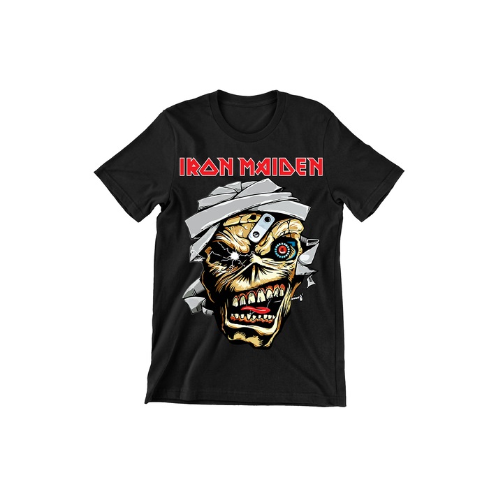 Prestige-Butique gyerekpóló, rockzene, Iron Maiden Eddie Metal, Fekete